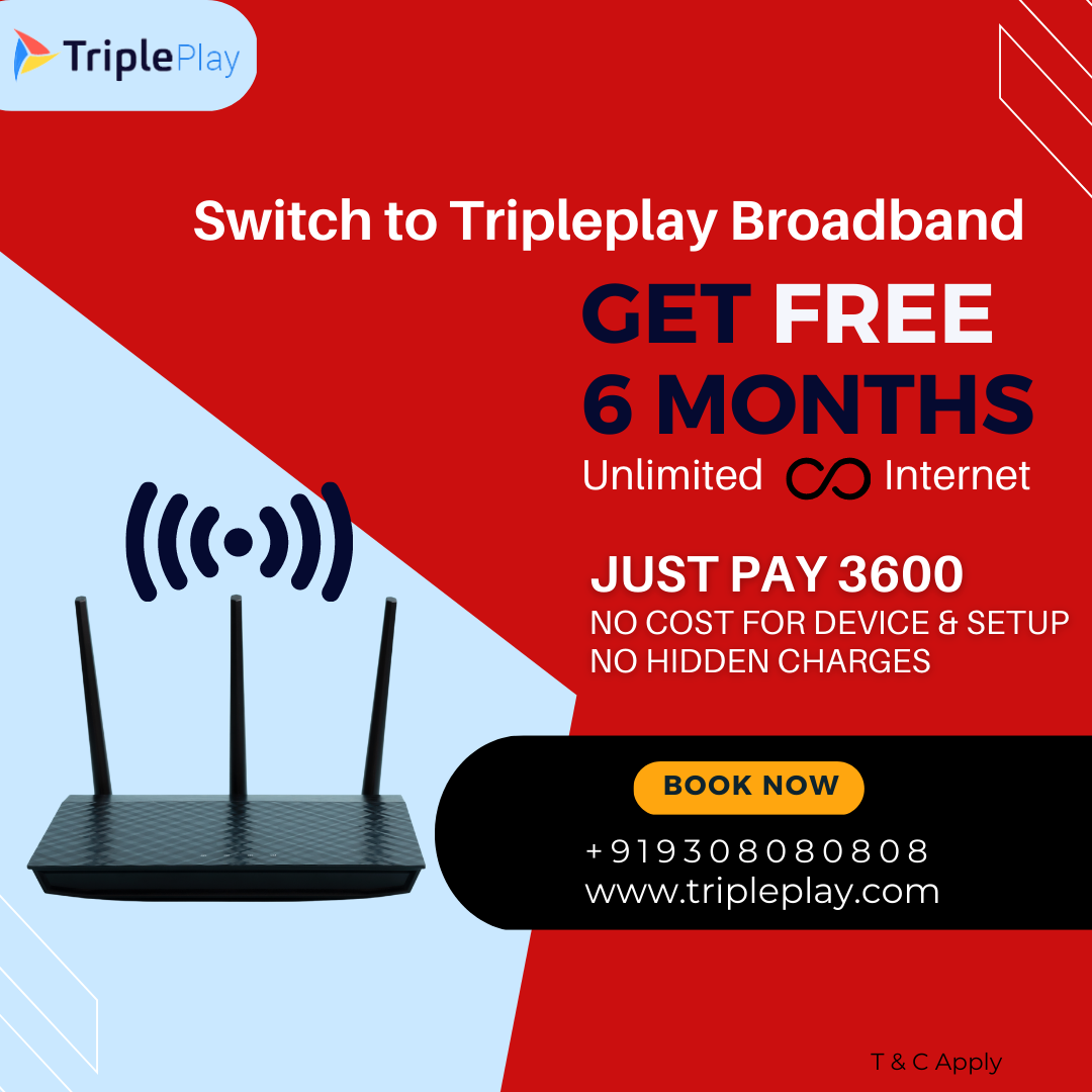 Best Broadband Provider in Sirsa | Internet Service | Tripleplay